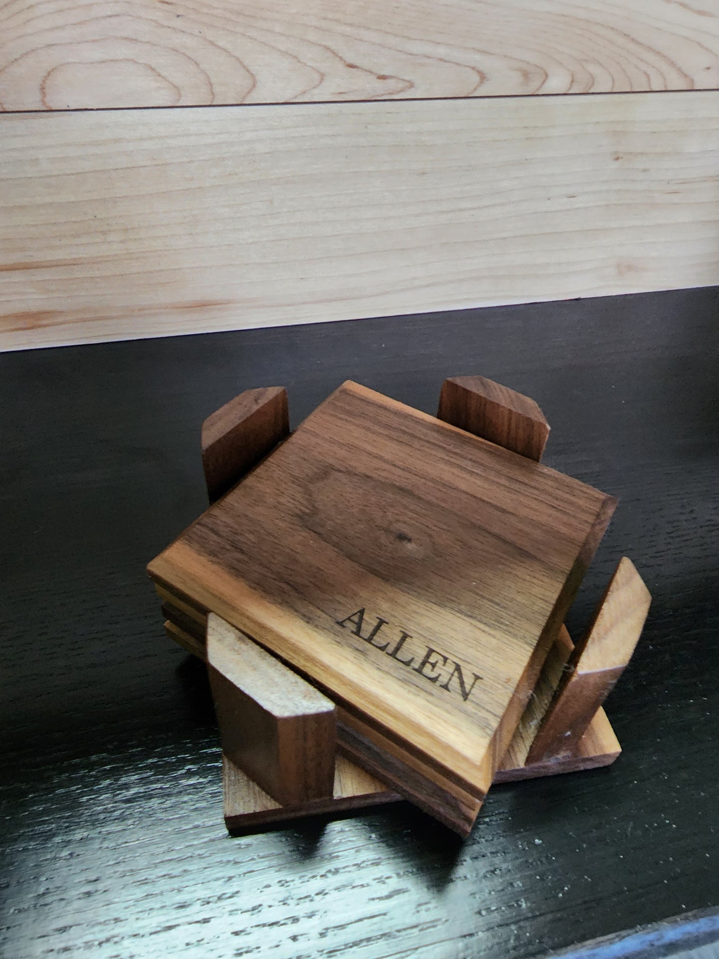 Hardwood Coasters