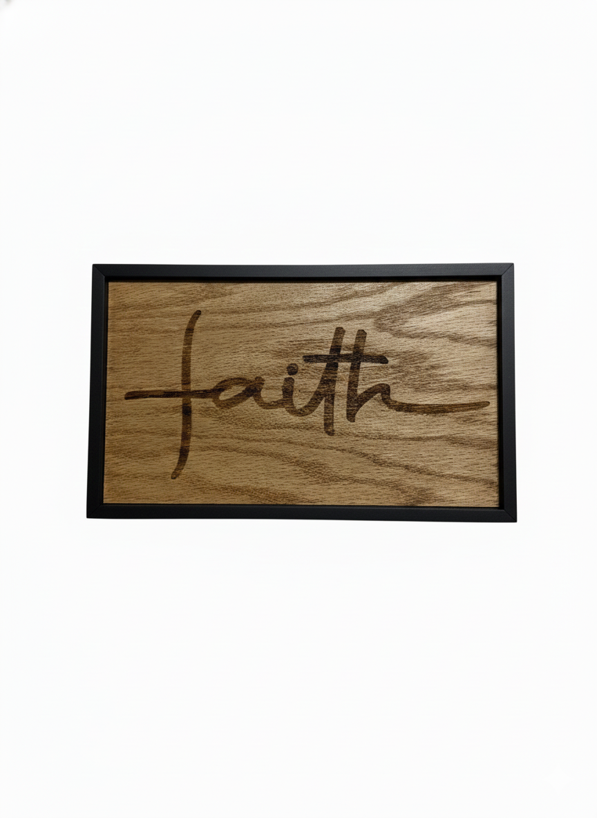 Faith - 6"x10" Wooden Sign