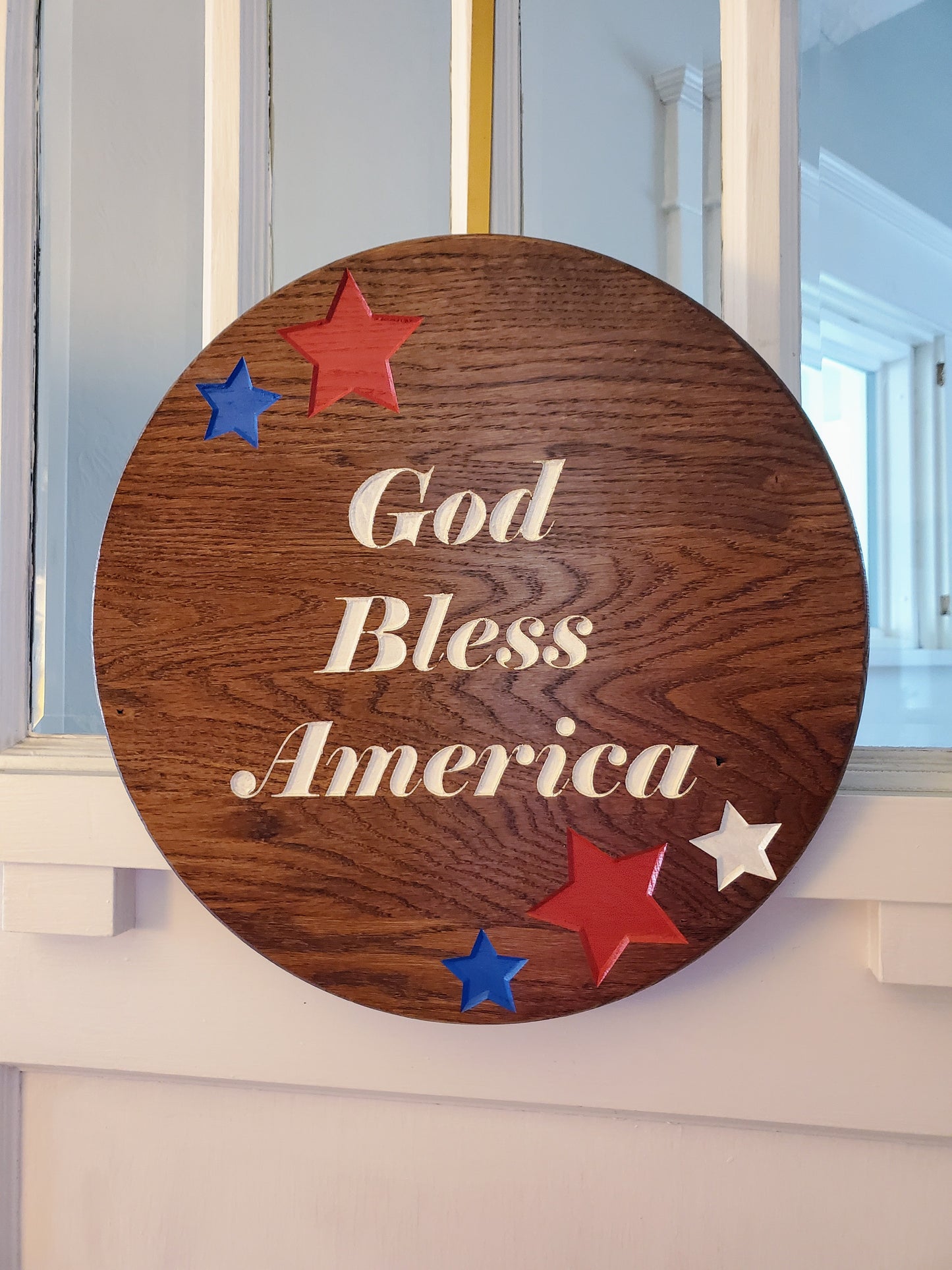18" Round - God Bless America
