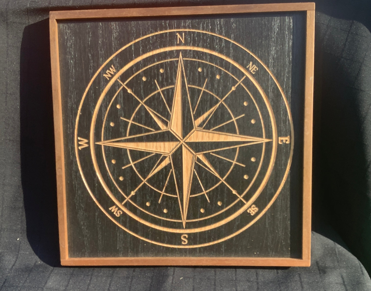 Hardwood Framed Compass
