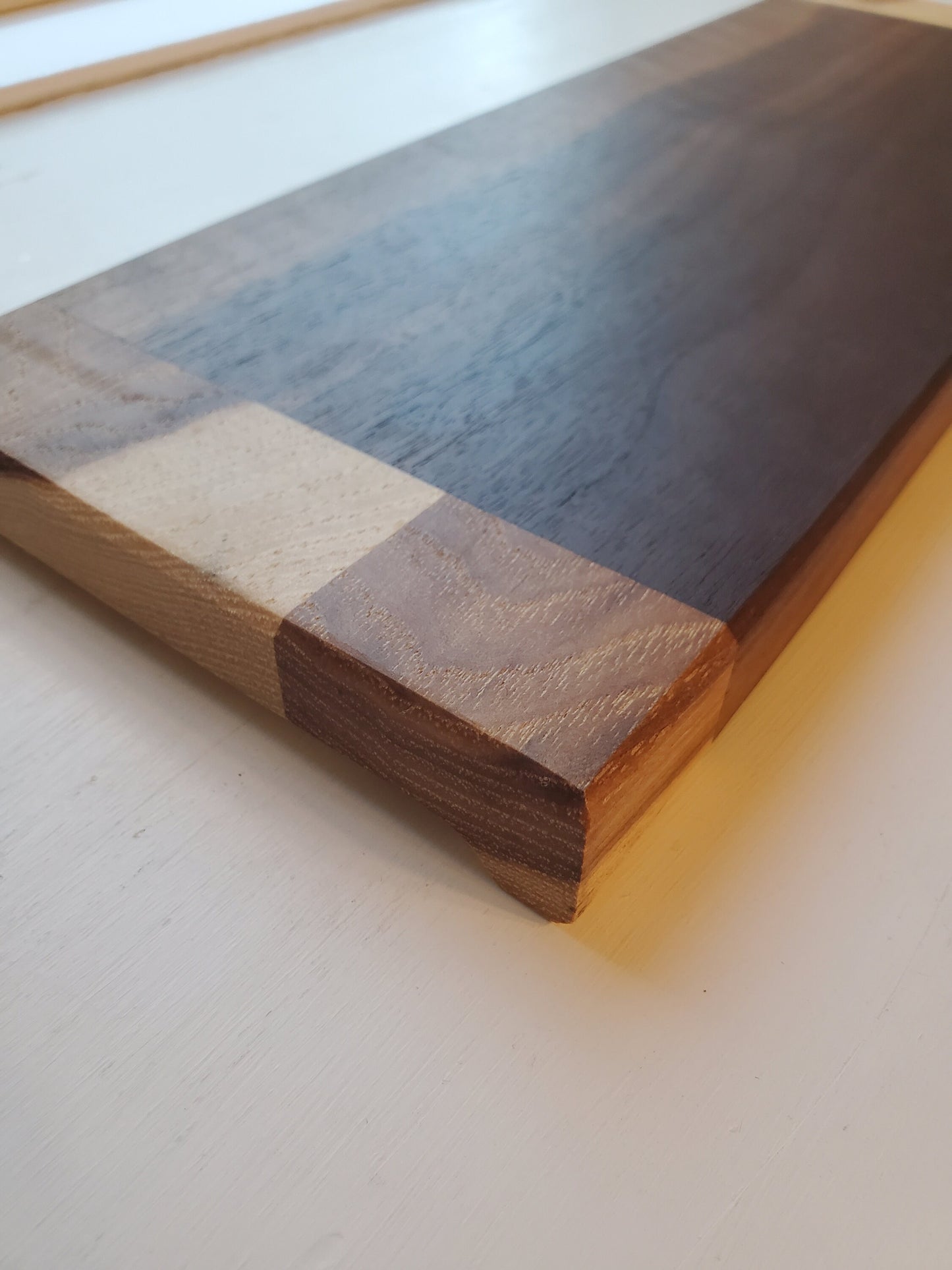 Solid Hardwood Charcuterie Board - White Oak & Walnut