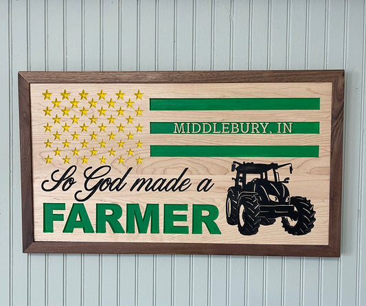 So God Made a Farmer Flag