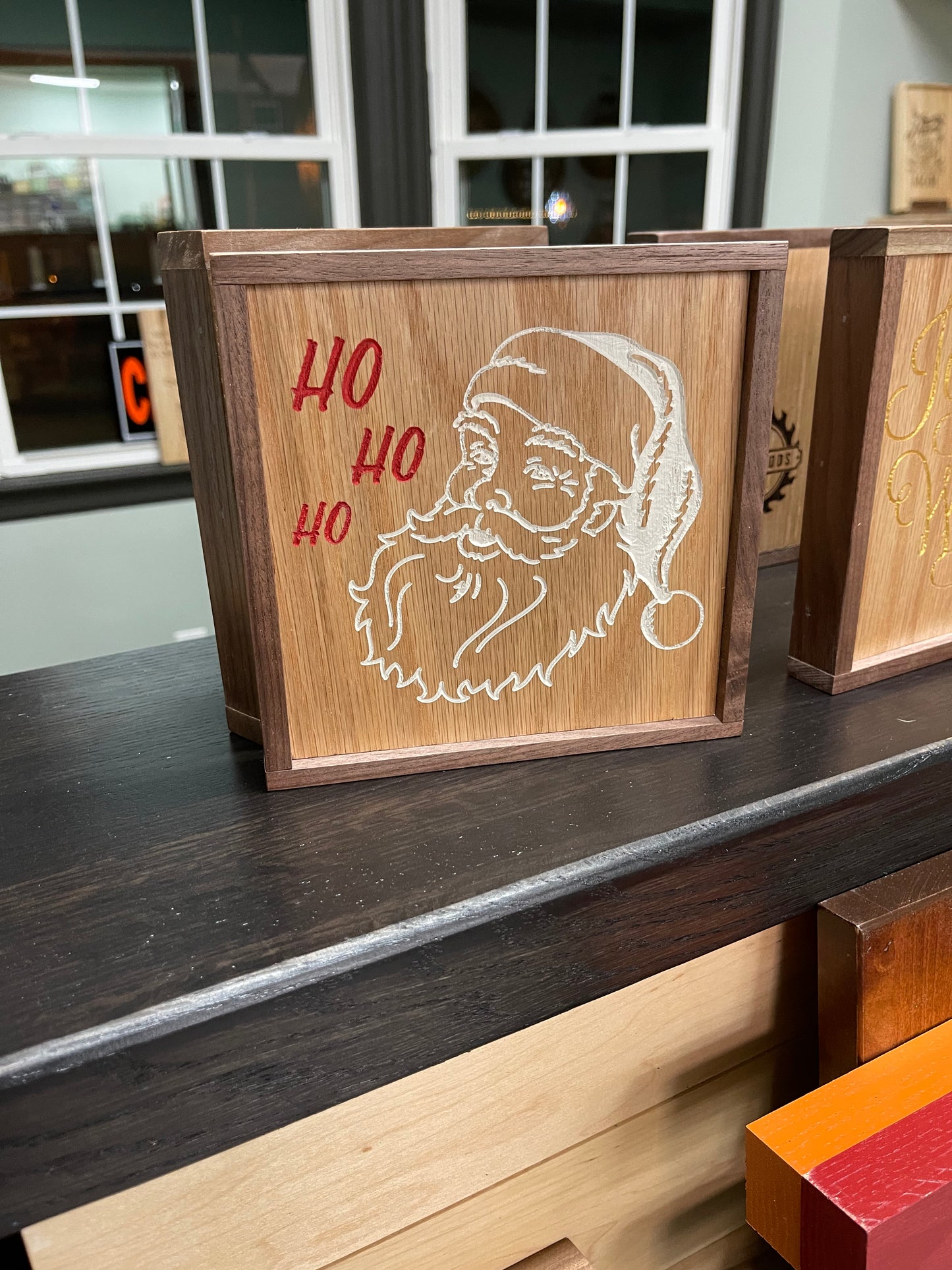 Santa Claus Ho Ho Ho - Winter Decor Small