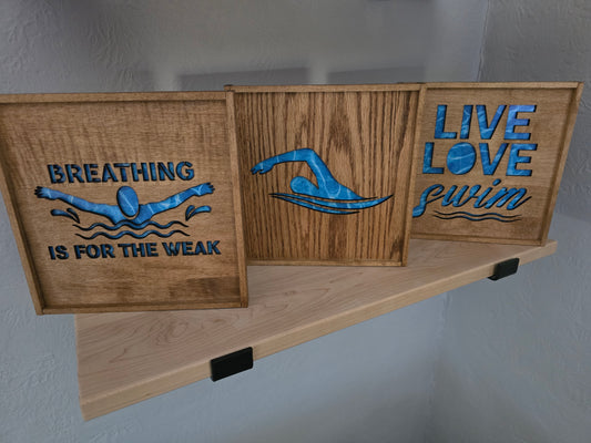 AquaCut Swim Sign