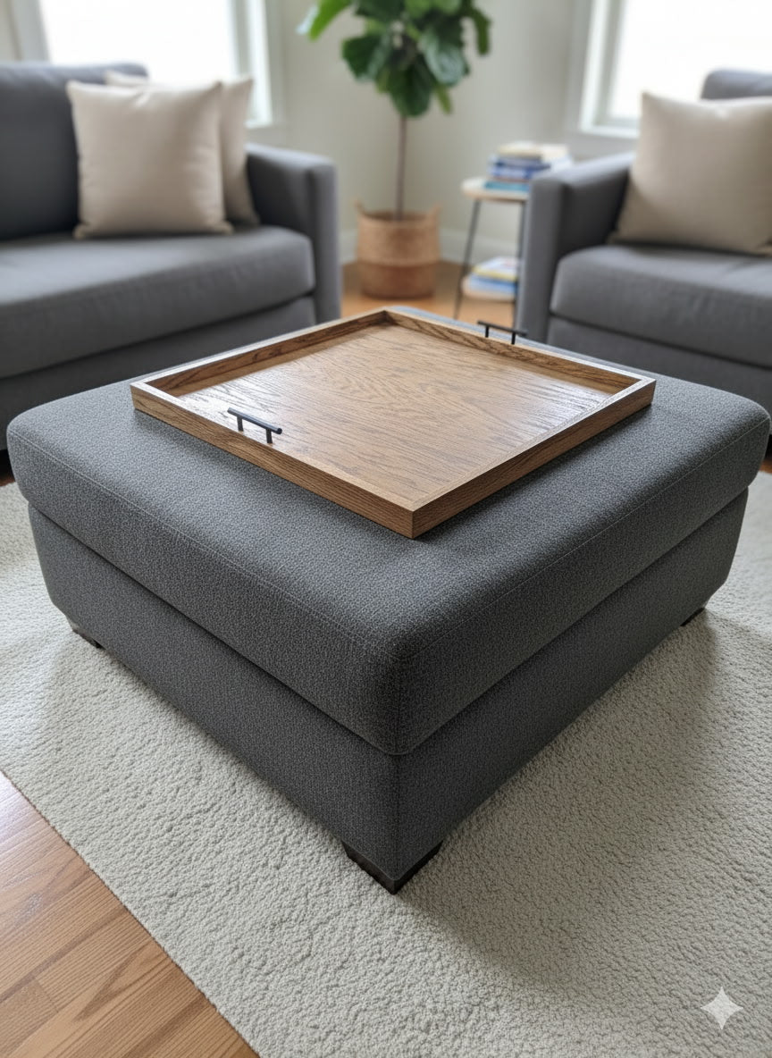 Square Ottoman Tray