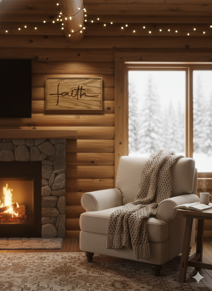 Faith - 6"x10" Wooden Sign