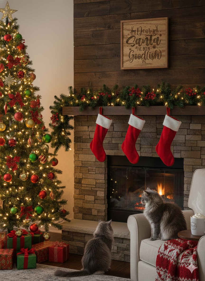 Dear Santa, I've Been Good(ish) - Wooden Sign