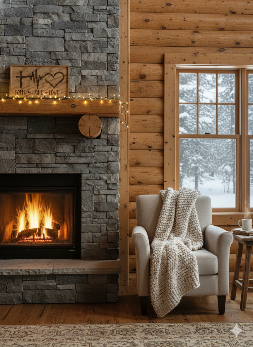 Faith, Hope, Love - 6"x10" Wooden Sign