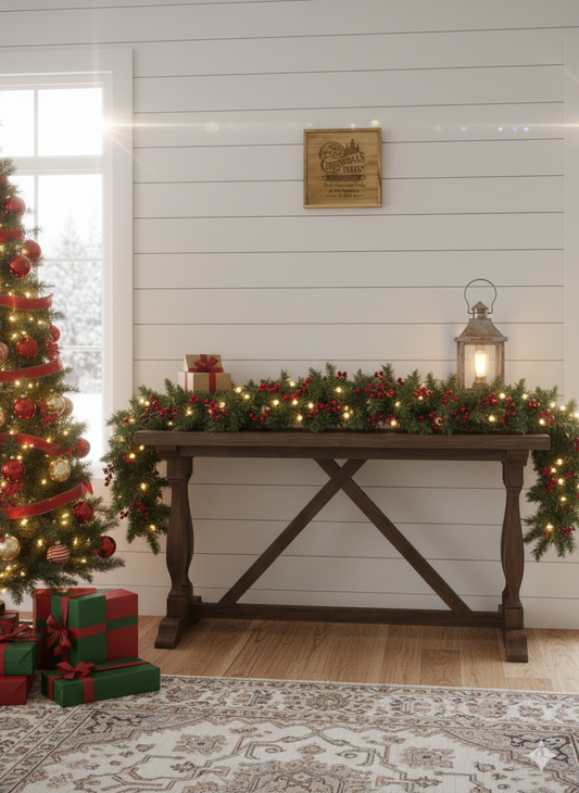 Farm Fresh Christmas Trees - Wooden Sign