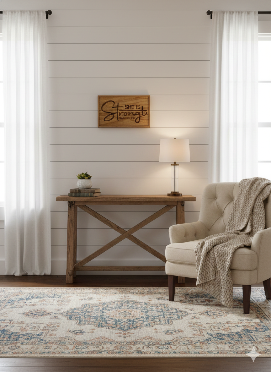 She is Strong - 6"x10" Wooden Sign