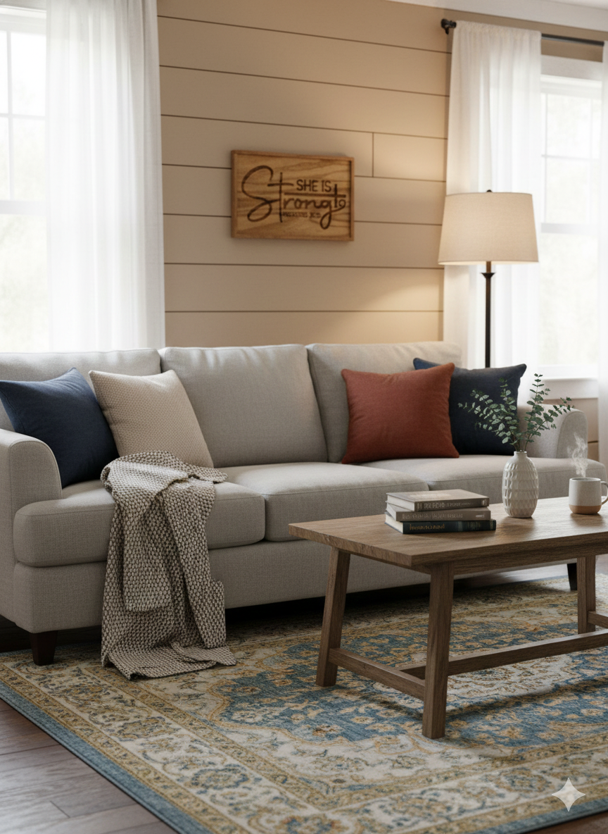 She is Strong - 6"x10" Wooden Sign