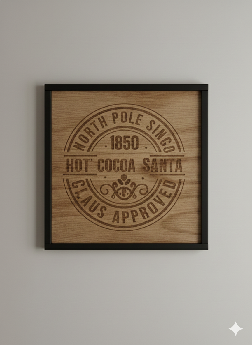 Claus Approved - Wooden Sign