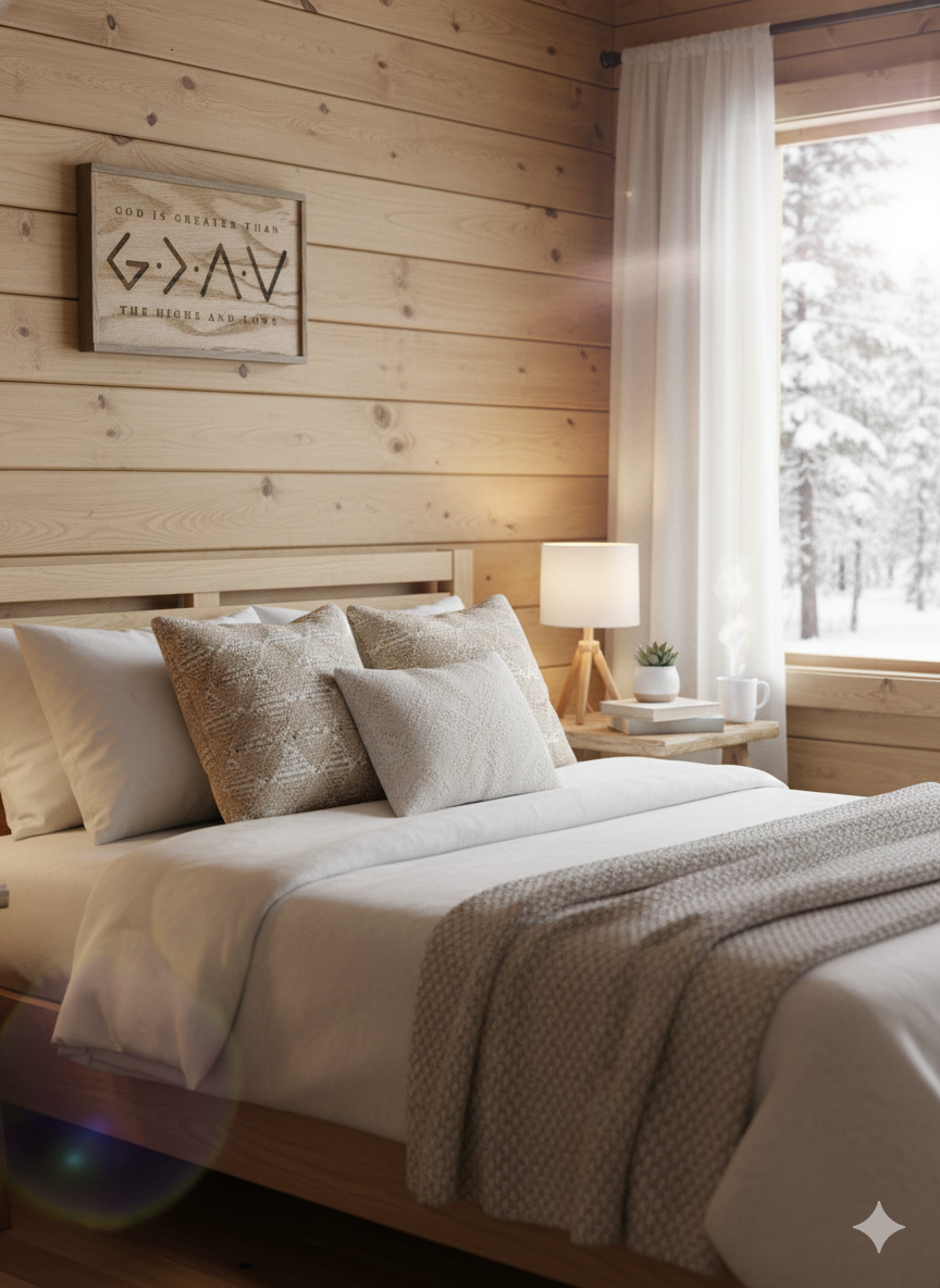 God is Greater Than the Highs and The Lows - 6"x10" Wooden Sign