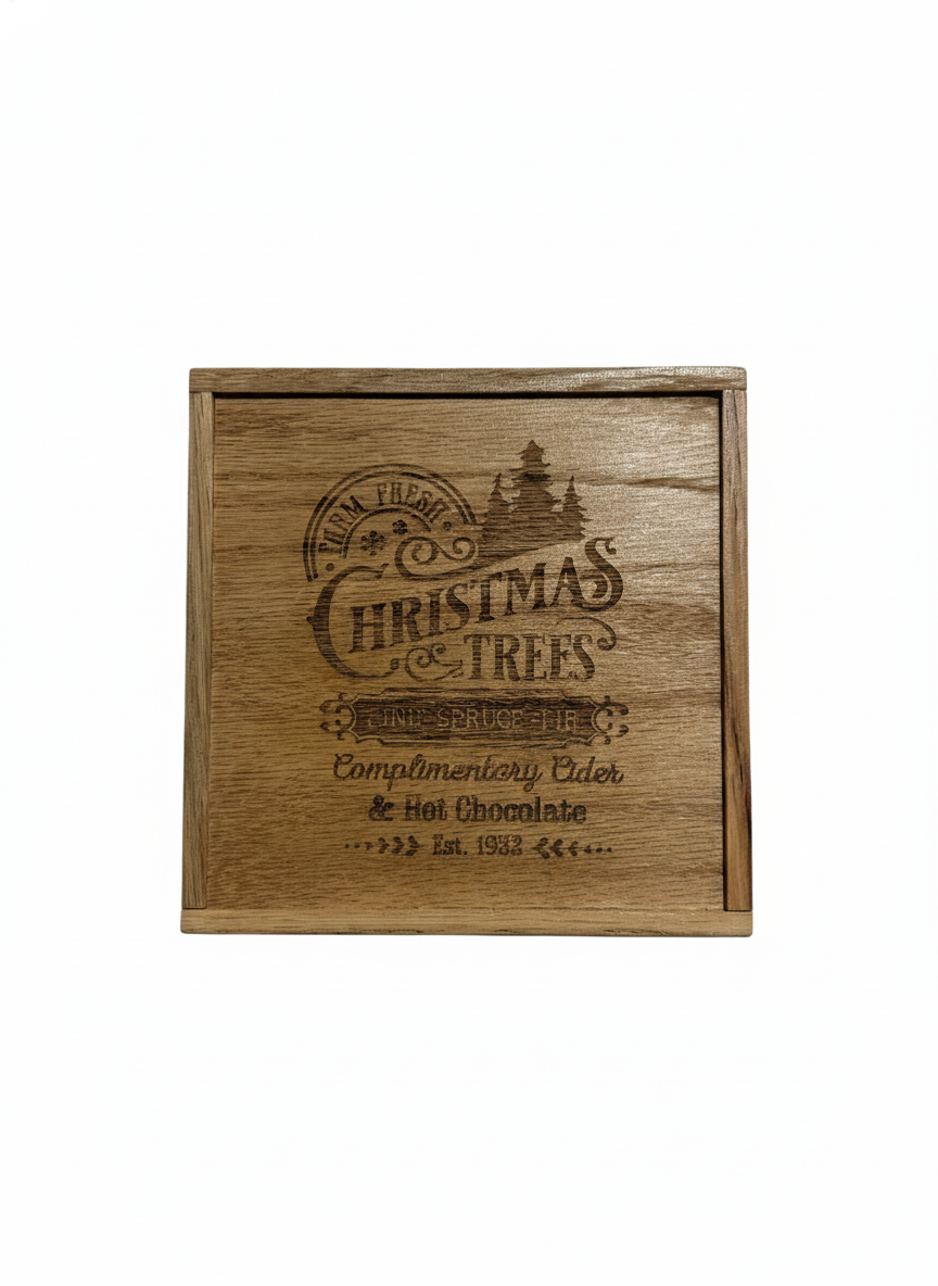 Farm Fresh Christmas Trees - Wooden Sign