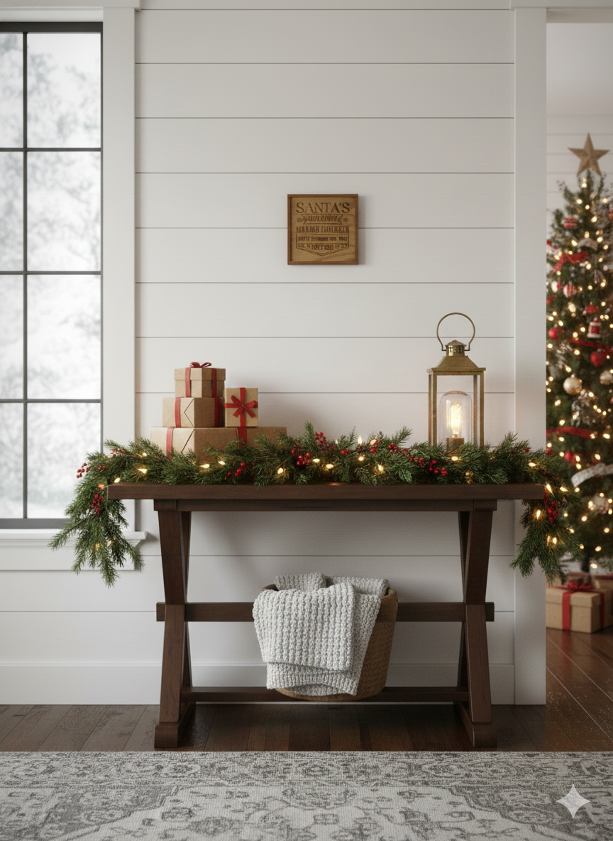 Santa's Workshop - Wooden Sign