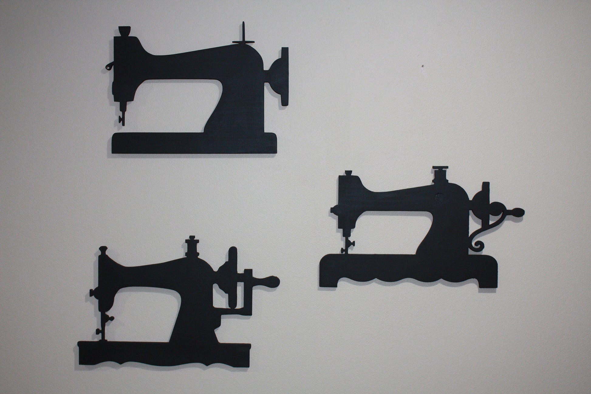 Wooden Sewing Machine Silhouette - 2