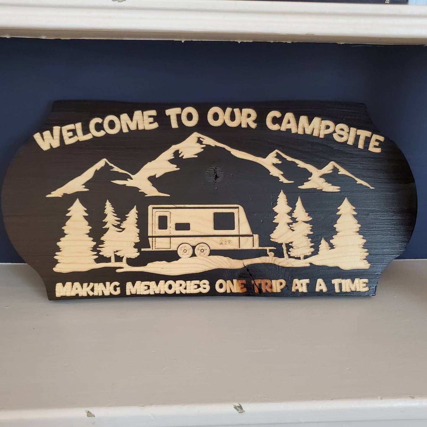 Welcome to Our Campsite Sign, RV Decor