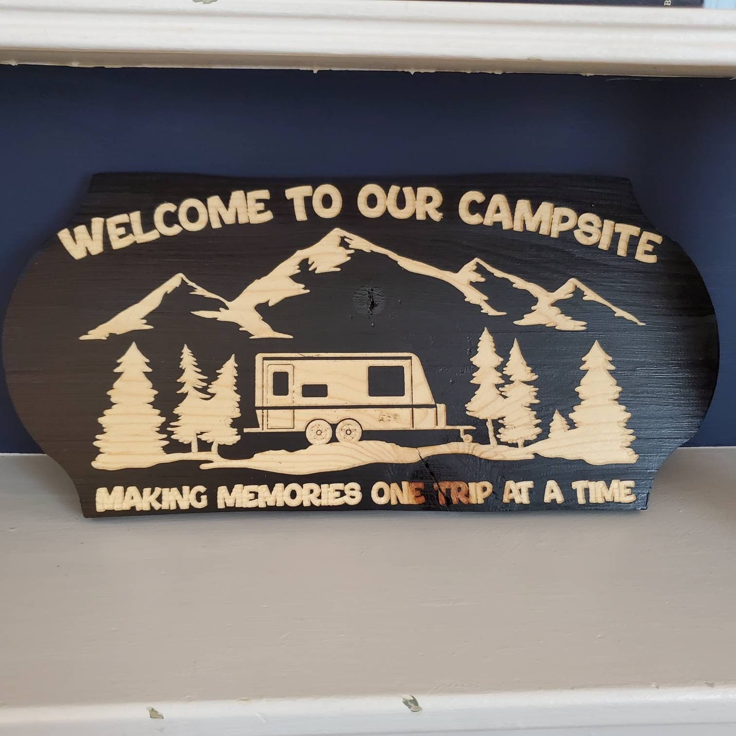 Welcome to Our Campsite Sign, RV Decor
