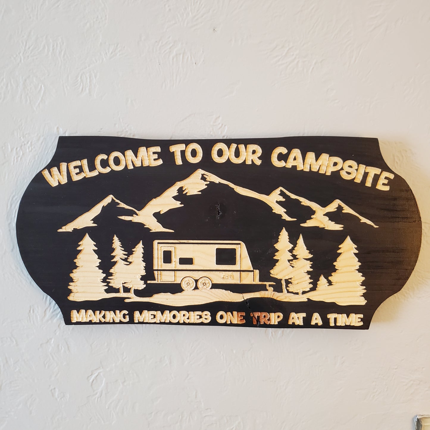 Welcome to Our Campsite Sign