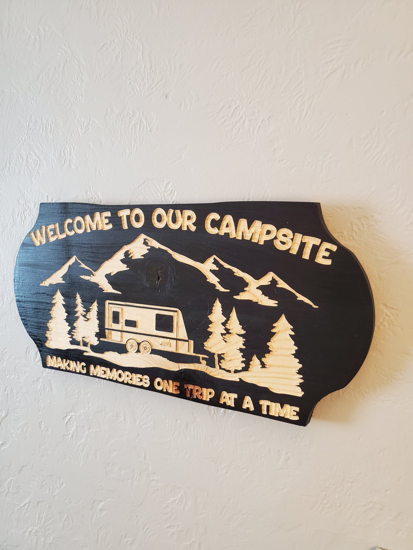 Welcome to Our Campsite Sign