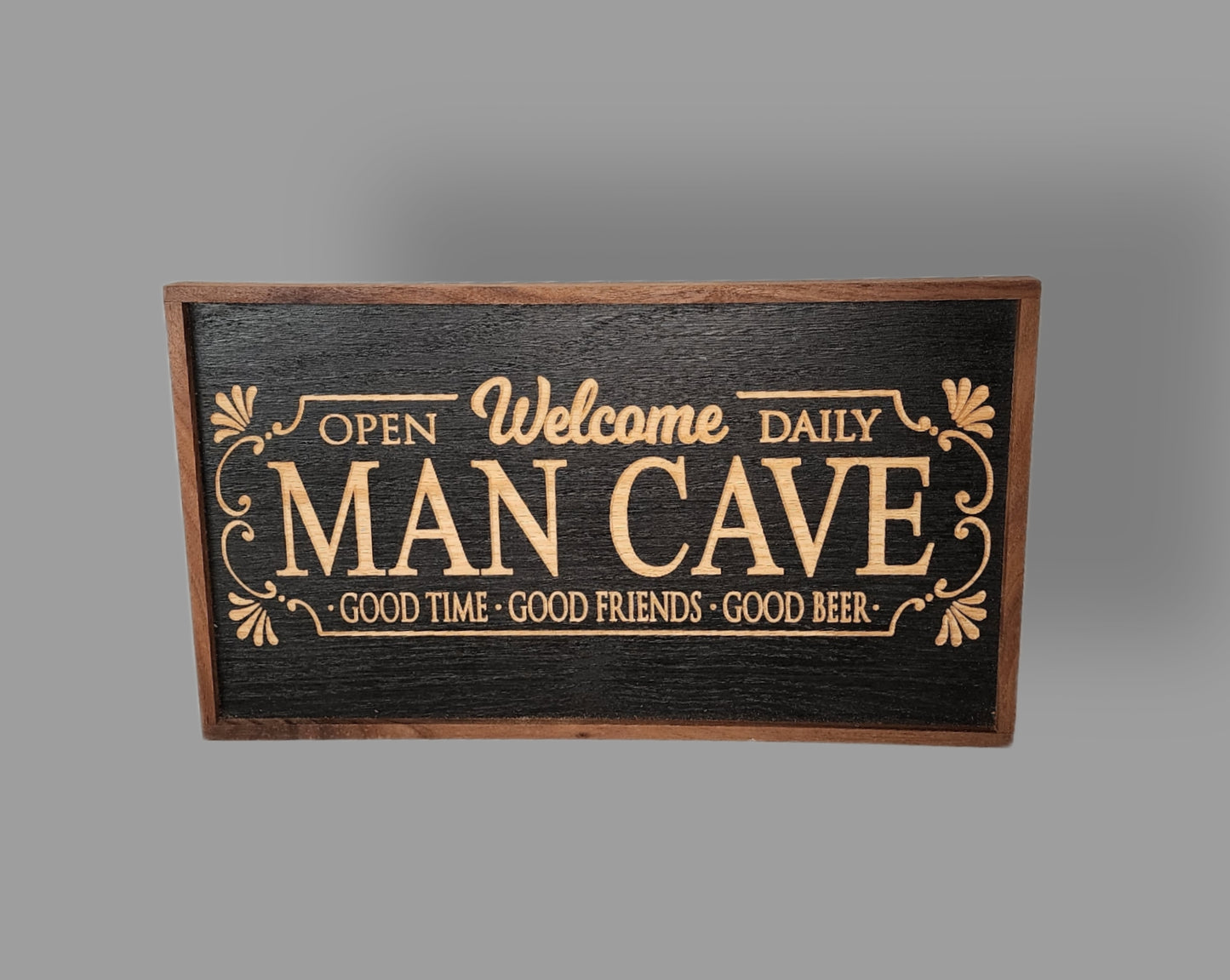 Man Cave Framed Sign