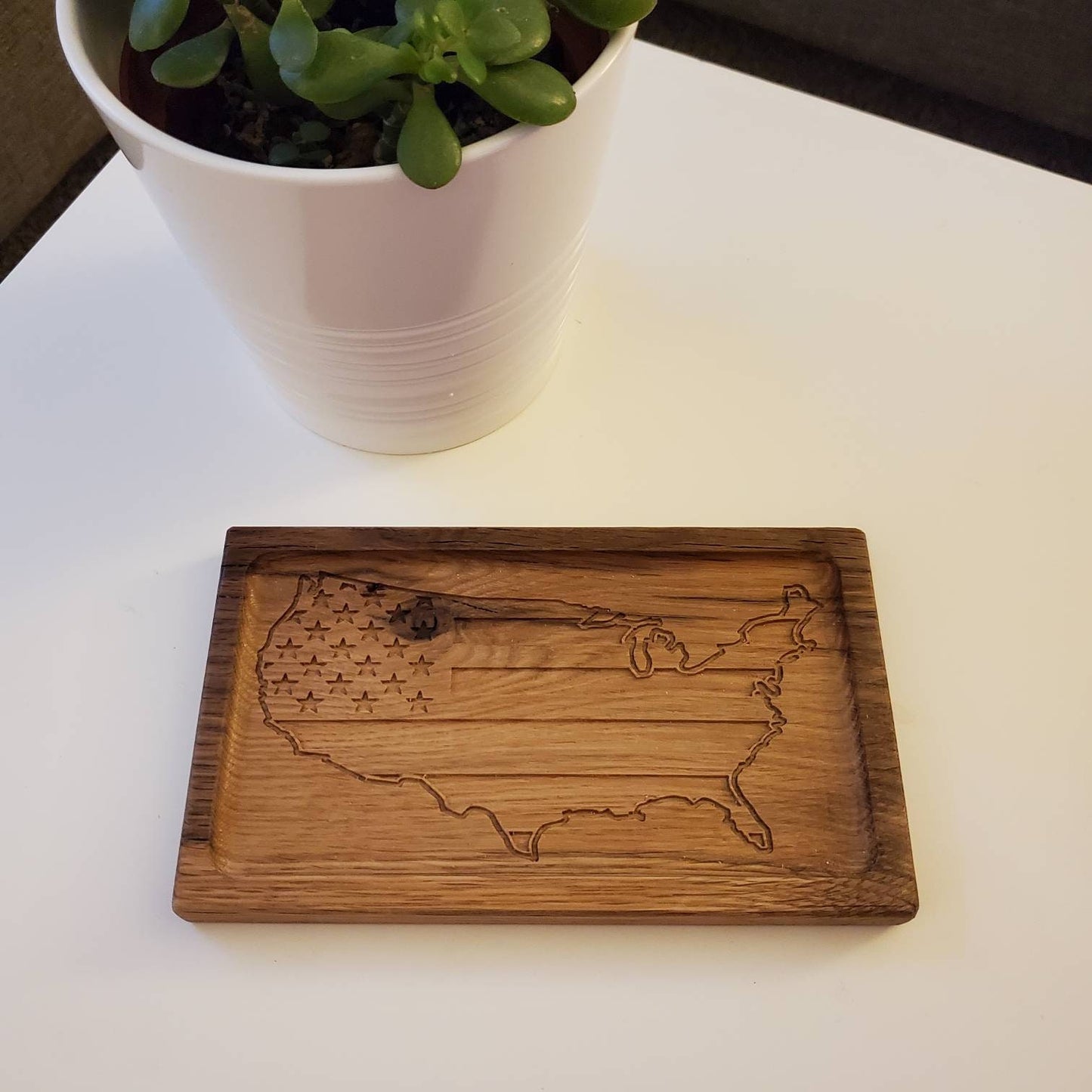 Small Hardwood Catch-All Tray
