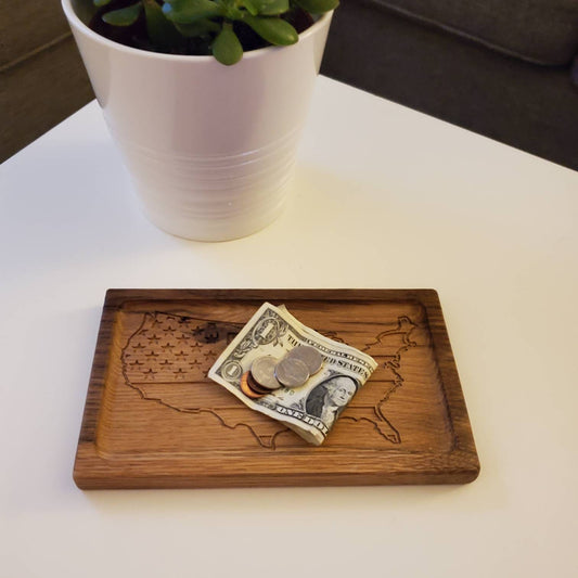Small Hardwood Catch-All Tray